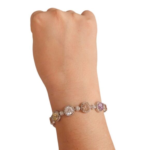 Sparkling Colorful Gemstone Bracelet - Picture 8 of 11